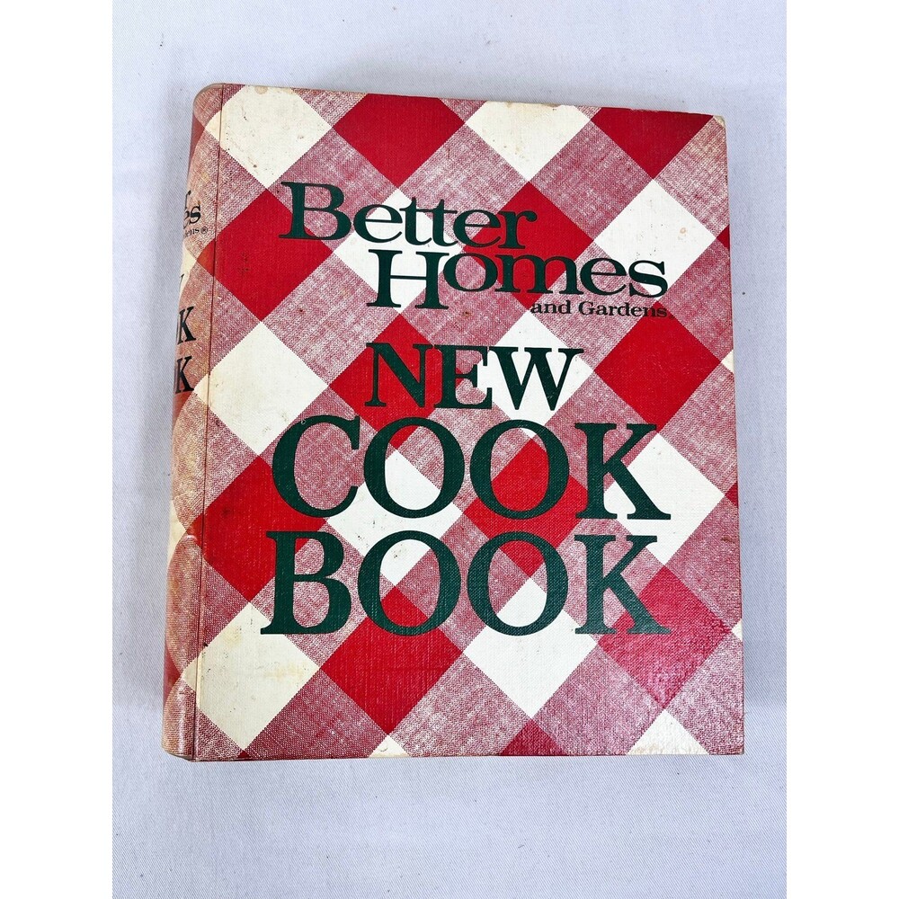 Vintage Better Homes & Gardens New Cook Book Plaid 5 Ring Binder Retro 80s